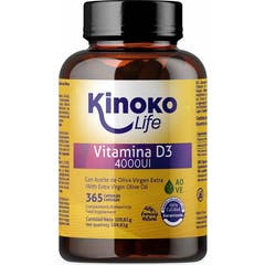 Kinoko Life Vitamina D 4000UI 365caps