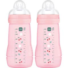 MAM Baby Easy Active Biberão Bright Pink 2x270 ml