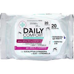 Daily Comfort Repellent Wipes 20 Unidades