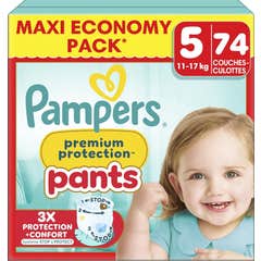 Pampers Premium Protection Calças Tamanho 5 11-17 kg 74 unid.