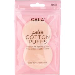 Cala Esponjas Cosméticas Algodão Satin Puffs 2pcs