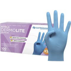 Cuatrogasa Guantes De Nitrilo Sin Polvo Talla XS 100 uds