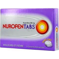 Nurofentabs 200Mg Comprimidos orodispersíveis Caixa de 12