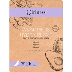 Qiriness Hydra-Repair Máscara macia e lisa para os pés 16g