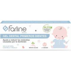 Farline Gel Dental Primeros Dientes Sabor Menta Suave 50ml
