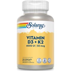 Solaray Vitamina D3+K2 60caps