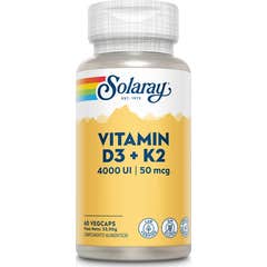 Solaray Vitamina D3+K2 60caps