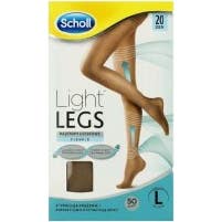 Scholl Light Legs meias de compressão leve 20DEN cor de carne Tamanho L 1ud