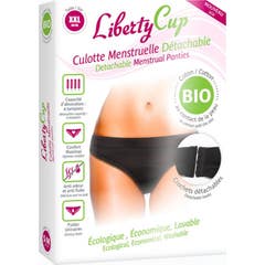 Liberty Cup Calcinha Menstrual Algodão Bio Preto TXXL 1 Unidade