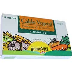 Caldo de legumes Granovita. Caldo de legumes orgânicos 84g