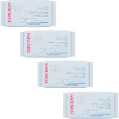 Topicrem Pack Baby Toallhitas Limpeza Água 4x60 Unidades