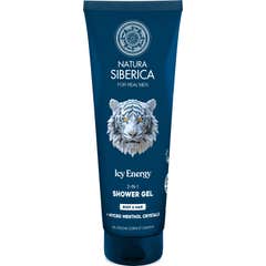 Natura Siberica Men Wild Arctic. Gel De Banho 2 Em 1 Para Cabelo E Corpo 200 ml