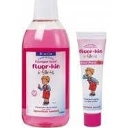 Flúor-Kin Kids Colutório Morango 500ml + Pasta Fluor-Kin Kids Morango 50ml