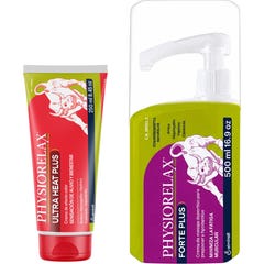 Physiorelax Pack Forte Plus Creme 500 ml + Creme Calor 75 ml