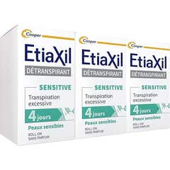 Etiaxil Détranspirant Sensitive Transpiration Excessive Peaux Sensibles 3x15ml