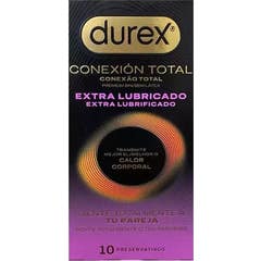 Durex Conexão Total Preservativo Extra Lubrificado 10 Unidades