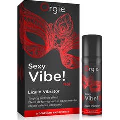 Orgie Sexy Vibe! Vibrador de líquido quente com efeito de calor 15ml