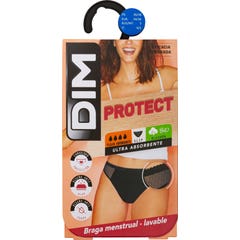DIM Calcinha Menstrual Lavável Heavy Flow T36/38 Preto 1pc