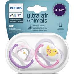 Philips Avent Ultra Air Animals Chupete Ping Ois 0-6M 1 Par