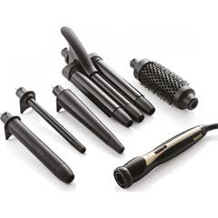 Xanitalia Set Interchangeable Curling Iron for Waves and Curls