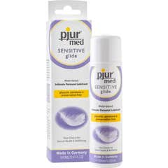 Lubrificante Pjur Med Sensitive Glide à base de água 100ml