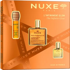 Nuxe Cofre Glow Infinito - Huile Prod Or + Reve The Miel Labial + Huile Classic