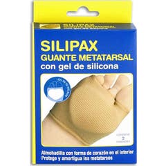 Pax Silipax Luva Metatarsal Almofada Gel Tamanho 2 2 Unidades