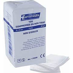 Euromedis Compressas Não Tecido Não Estéril 5x5cm 100 Unidades