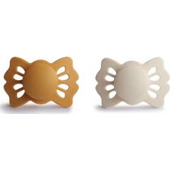 Frigg Lucky Chupetas Silicone Honey Gold & Cream 0-6M 2 Unidades