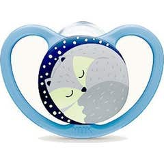 Nuk Silicone Pacifier Space Night 18-36M 1ud