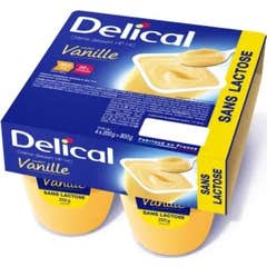 Delical Crema Dessert Vainilla Sin Lactosa 4x200g