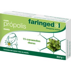 Faringedol mint 15 pastilhas de goma
