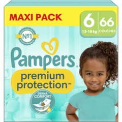 Pampers Premium Protection Tamanho 6 13-18 kg 66 unid.