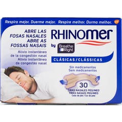 Breathe Right tiras nasales color pequeña-mediana 30uds