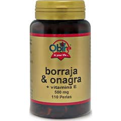 Obire Borragem e Onaga + Vitamina E 500mg 110caps
