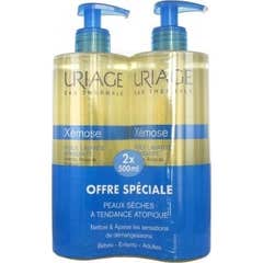 Óleo de Limpeza Suavizante Uriage Xémose 2x500ml