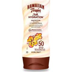 Hidratante de Seda Tropica Havaiana Loção Solar Protectora Spf50 Muito