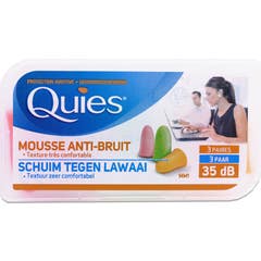 Quies Soft Fluorescente 3 Pares