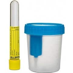 Aposan Envase Recogida Orina Sistema Vacio Con Tubo 100ml