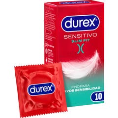 Preservativos Durex Sensitive Slim Fit 10pcs