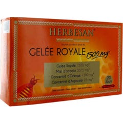 Mel e Royal Jelly Herbal 1500mg 20 ampolas de 15ml