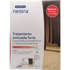 Acofarma Nesira Pack anti-perda de cabelo fortificante 60 comprimidos + champô 400ml