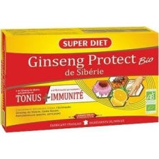 Super Diet Ginseng Ginseng Royal Jelly Protect Orgânico 20 ampolas de 15ml