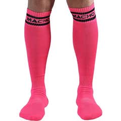 Macho Calcetín Largo Talla Única Rosa 1 Par