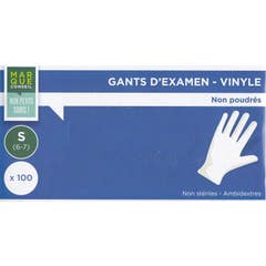 Mconseil Guante Vinilo Sin Polvo Talla S 100uds