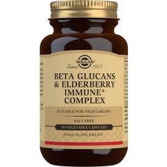 Complexo Imune Solgar Beta Glucans com Elderberry 60Caps