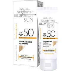 Gerovital H3 Crema Solar Facial Fps50 Tono Dorado 50ml