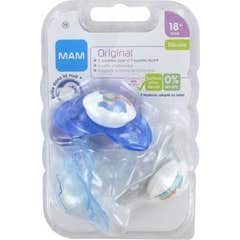 Mam Succette Original 18+ Meses Silicone Boy 3uts