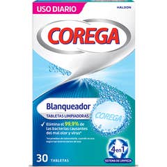 Corega Branqueador 30 Pastilhas Limpeza