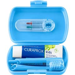 Curaprox Kids Travel Kit Azul 6-12 Anos